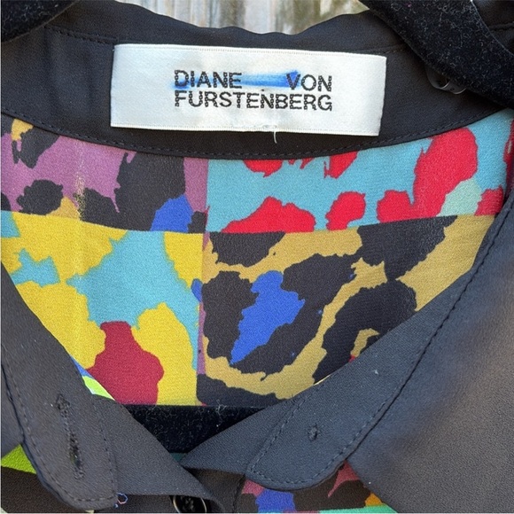 EUC Diane Von Furstenberg Sogol Button Front Shirt Dress Size Medium - Picture 5 of 12